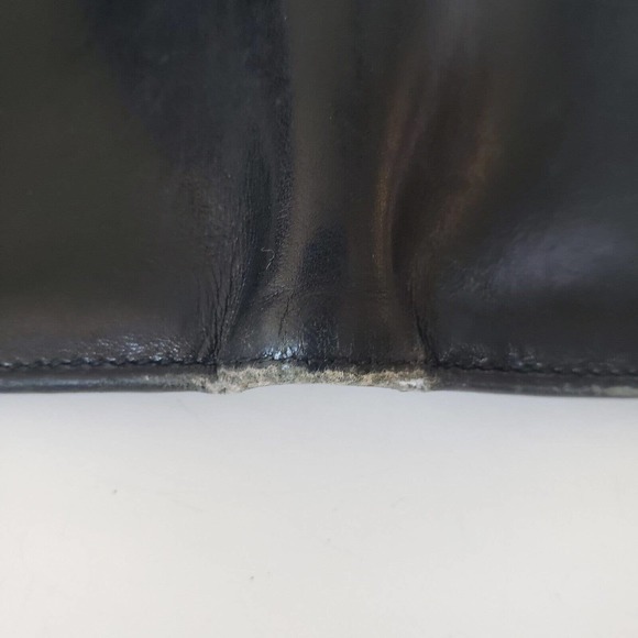 Gucci Designer Men's Card Wallet Black Silver Bifold 4x3 Leather Folding Medium - Picture 9 of 12